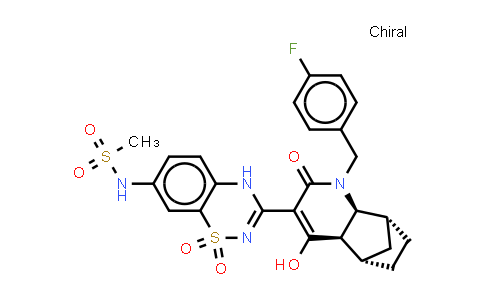 N-[3-[(4AR,5S,8R,8AS)-1-[(4-氟苯基)甲基]-1,2,4A,5,6,7,8,8A-八氢-4-羟基-2-氧代-5,8-甲桥喹啉-3-基]-1,1-二氧代-2H-1,2,4-苯并噻二嗪-7-基]甲磺酰胺