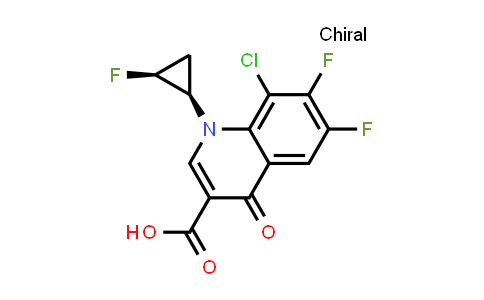 3-Quinolinecarboxylic acid, 8-chloro-6,7-difluoro-1-[(1R,2S)-2-fluorocyclopropyl]-1,4-dihydro-4-oxo-