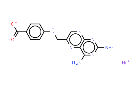 4-(n-[2,4-diamino-6-pteridinylmethyl]-amino)benzoic acid sodium salt