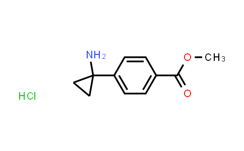 Benzoic acid, 4-(1-aminocyclopropyl)-, methyl ester, hydrochloride (1:1)
