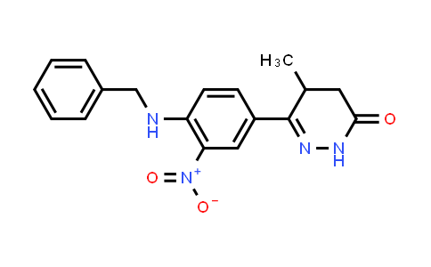 4,5-Dihydro-5-methyl-6-[3-nitro-4-[(phenylmethyl)amino]phenyl]-3(2H)-pyridazinone
