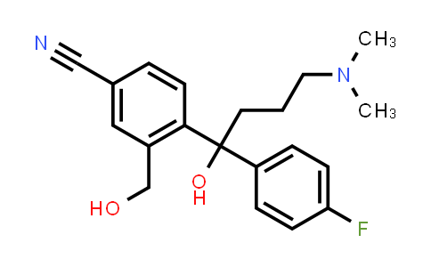 4-[4-(Dimethylamino)-1-(4-fluorophenyl)-1-hydroxybutyl]-3-(hydroxymethyl)benzonitrile