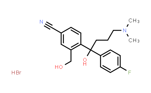 4-[4-(Dimethylamino)-1-(4-fluorophenyl)-1-hydroxybutyl]-3-(hydroxymethyl)benzonitrile hydrobromide
