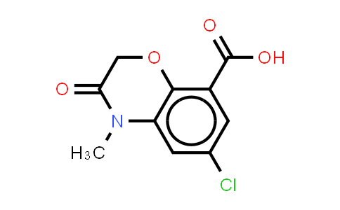 6-Chloro-3,4-dihydro-4-methyl-3-oxo-2H-1,4-benzoxanine-8-carboxylic acid
