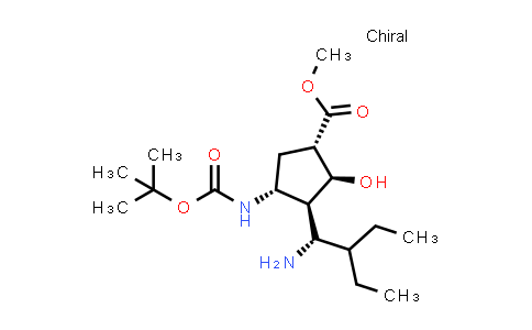 (1S,2S,3S,4R)-3-[(1S)-1-Amino-2-ethylbutyl]-4-[[(1,1-dimethylethoxy)carbonyl]amino]-2-hydroxy-cyclopentanecarboxylic acid methyl ester
