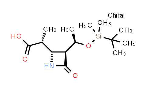 (3S,4S)-3-((R)-(tert-Butyldimethyl-silyloxy)ethyl)-4((R)-carboxyethyl)-2-azetidinone; (3S,4S)-4-[(R)-1-carboxyethyl]-3-[(R)-1-(t-butyldimethylsilyloxy