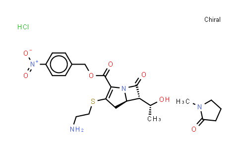 Thienamycin p-nitrobenzylester hydrochloride (N-methylpyrrolidinonesolvate)