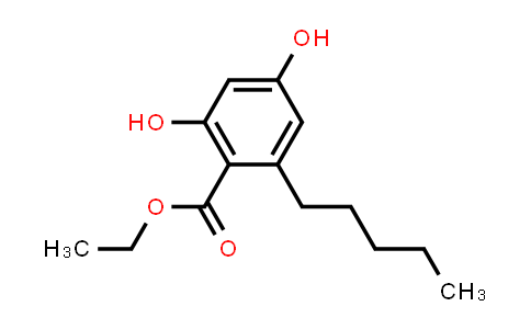 Benzoic acid, 2,4-dihydroxy-6-pentyl-, ethyl ester