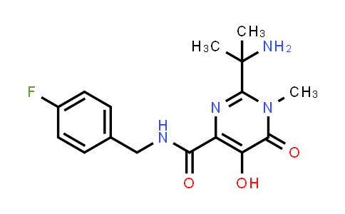 2-(1-Amino-1-methylethyl)-N-(4-fluorobenzyl)-5-hydroxy-1-methyl-6-oxo-1,6-dihydropyrimidine-4-carboxamide