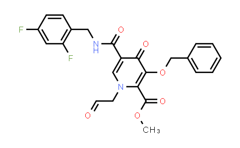 Methyl 5-[[[(2,4-difluorophenyl)methyl]amino]carbonyl]-1-(2-oxoethyl)-4-oxo-3-[(phenylmethyl)oxy]-1,4-dihydro-2-pyridinecarboxylate