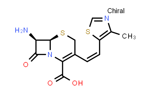(6R,7R)-7-Amino-3-[(1Z)-2-(4-methyl-5-thiazolyl)ethenyl]-8-oxo-5-thia-1-azabicyclo[4.2.0]oct-2-ene-2-carboxylic acid