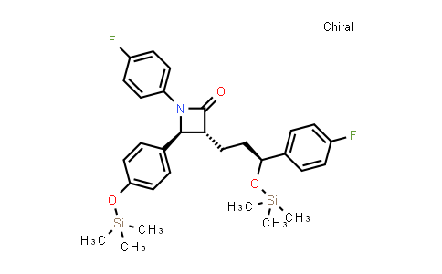 2-Azetidinone, 1-(4-fluorophenyl)-3-[(3s)-3-(4-fluorophenyl)-3-[(trimethylsilyl)oxy]propyl]-4-[4-[(trimethylsilyl)oxy]phenyl]-, (3r,4s)-