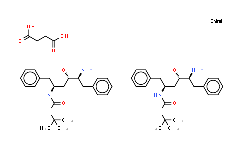 (2S,3S,5S)-5-叔丁氧基甲酰氨基-2-氨基-3-羟基-1,6-二苯基己烷琥珀酸盐
