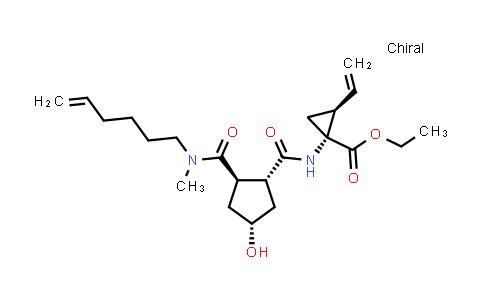 (1R,2S)-ethyl 1-((1R,2R,4S)-2-(hex-5-en-1-yl(Methyl)carbaMoyl)-4-hydroxycyclopentanecarboxaMido)-2-vinylcyclopropanecarboxylate