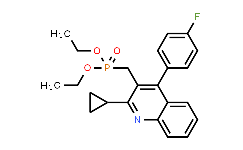 P-[[2-Cyclopropyl-4-(4-fluorophenyl)-3-quinolinyl]methyl]phosphonic acid diethyl ester