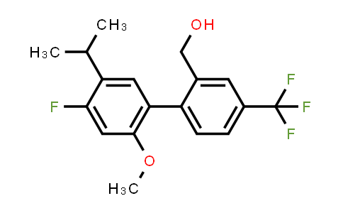 4'-Fluoro-2'-methoxy-5'-isopropyl-4-trifluoromethyl-1,1'-biphenyl-2-methanol