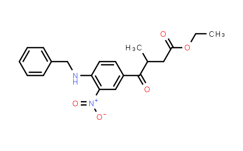 Ethyl 4-(4-(benzylamino)-3-nitrophenyl)-3-methyl-4-oxo-butanoate