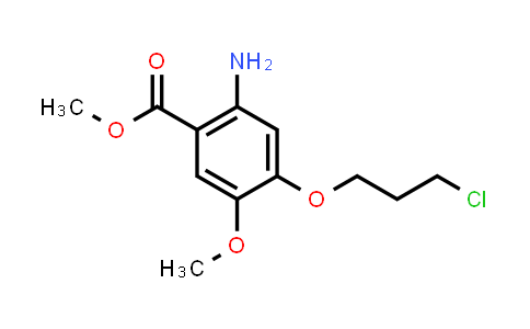 2-Amino-4-(3-chloro-propoxy)-5-methoxy-benzoic acid methyl ester