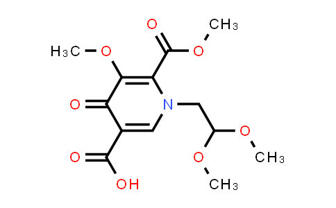 1-(2,2-Dimethoxyethyl)-1,4-dihydro-3-methoxy-4-oxo-2,5-pyridinedicarboxylic acid 2-methyl este