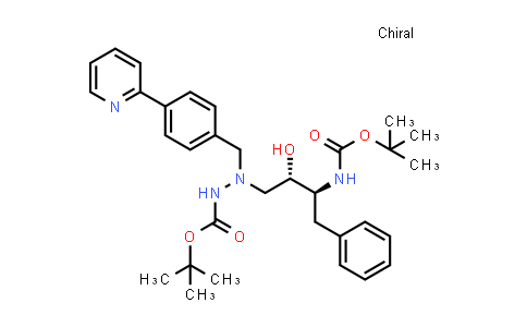 2-[(2S,3S)-3-[[(1,1-Dimethylethoxy)carbonyl]amino]-2-hydroxy-4-phenylbutyl]-2-[[4-(2-pyridinyl)phenyl]methyl]hydrazinecarboxylic acid tert-butyl ester