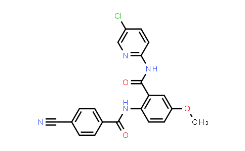 N-(5-chloropyridin-2-yl)-2-(4-cyanobenzaMido)-5-MethoxybenzaMide