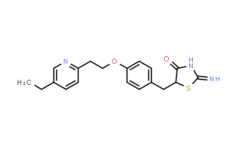 5-{4-[2-(5-Ethyl-2-pyridyl)ethoxy]benzyl}-2-imino-4-thiazolidinone