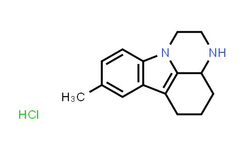 2,3,3a,4,5,6-hexahydro-8-methyl-1H-pyrazino[3,2,1-jk]carbazole monohydrochloride