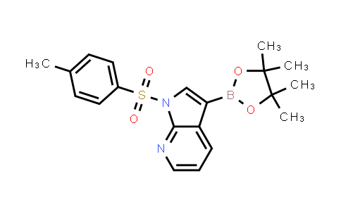 1H-Pyrrolo[2,3-b]pyridine, 1-[(4-methylphenyl)sulfonyl]-3-(4,4,5,5-tetramethyl-1,3,2-dioxaborolan-2-yl)-