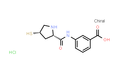 3-[(2S,4S)-4-Mercaptopyrrolidine-2-carboxamido]benzoic acid hydrochloride