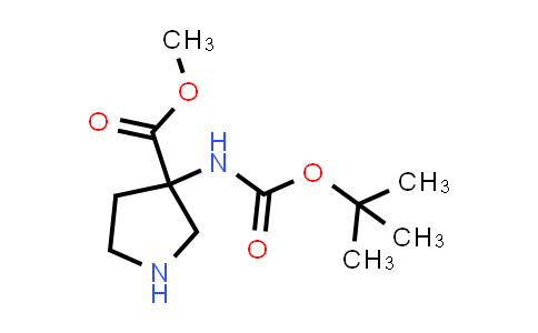 3 - (Boc-aMino)-pyrrolidin-3 - carboxylic acid Methyl ester