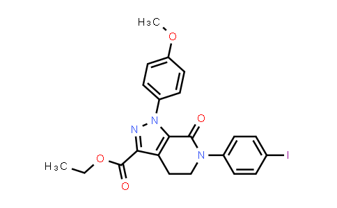 1-(4-Methoxyphenyl)-6-(4-iodophenyl)-7-oxo-4,5,6,7-tetrahydro-1H-pyrazolo[3,4-c]pyridine-3-carboxylic acid ethyl ester