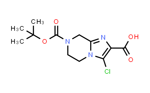 7-(tert-butoxycarbonyl)-3-chloro-5,6,7,8-tetrahydroimidazo[1,2-a]pyrazine-2-carboxylic acid