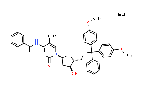N-Benzoyl-5'-O-[bis(4-methoxyphenyl)phenylmethyl]-2'-deoxy-5-methylcytidine