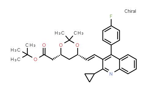 (4R,6S)-6-[(1E)-2-[2-Cyclopropyl-4-(4-fluorophenyl)-3-quinolinyl]ethenyl]-2,2-dimethyl-1,3-dioxane-4-acetic acid tert-butyl ester