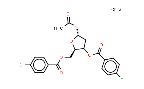 2-Deoxy-alpha-D-erythropentofuranose 1-acetate 3,5-bis(4-chlorobenzoate)