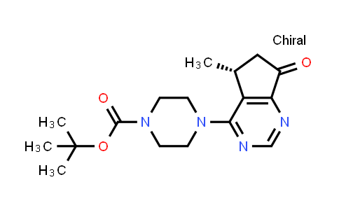 (R)-tert-butyl 4-(5-methyl-7-oxo-6,7-dihydro-5H-cyclopenta[d]pyrimidin-4-yl)piperazine-1-carboxylate