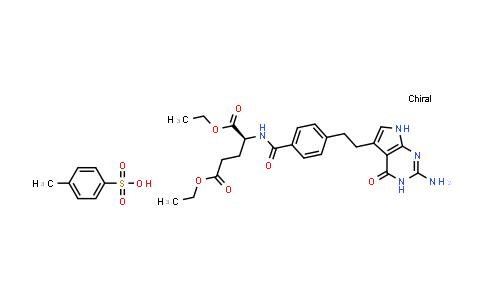 N-[4-[2-(2-Amino-4,7-dihydro-4-oxo-3H-pyrrolo[2,3-d]pyrimidin-5-yl)ethyl]benzoyl]-L-glutamic acid 1,5-diethyl ester 4-methylbenzenesulfonate