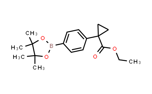 Ethyl 1-[4-(4,4,5,5-tetramethyl-1,3,2-dioxaborolan-2-yl)phenyl]cyclopropane-1-carboxylate