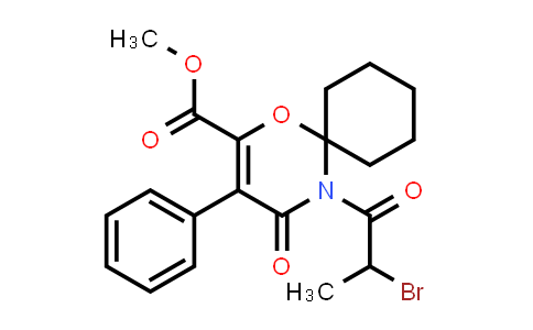 5-(2-Bromo-1-oxopropyl)-4-oxo-3-phenyl-1-oxa-5-azaspiro[5.5]undec-2-ene-2-carboxylic acid methyl ester