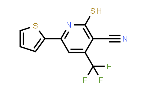 2-mercapto-6-(2-thienyl)-4-(trifluoromethyl)nicotinonitrile