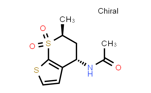 N-[(4s,6s)-6-methyl-7,7-dioxo-5,6-dihydro-4h-thieno[2,3-b]thiopyran-4-yl]acetamide