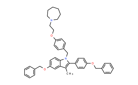 1-[4-(2-azepan-1-yl-ethoxy)-benzyl]-5-benzyloxy-2-(4-benzyloxy-phenyl)-3-methyl-1h-indole
