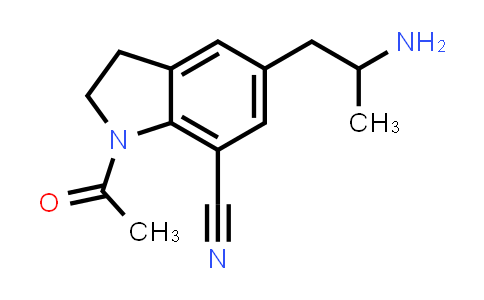 1-Acetyl-5-(2-aminopropyl)-2,3-dihydro-1H-indole-7-carbonitrile