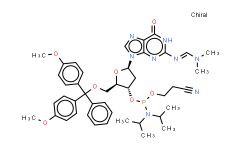 N4-(dimethylamino)methylene)-5'-o-(dimethoxytrityl)-2'-deoxyguanosine-3'-n,n-diisopropyl (cyanoethyl) phosphoramidite
