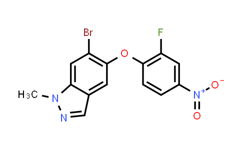 6-broMo-5-(2-fluoro-4-nitrophenoxy)-1-Methyl-1H-indazole