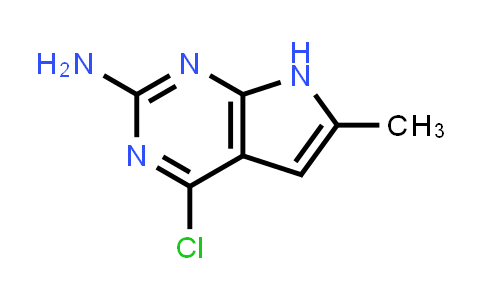 2-Amino-4-chloro-6-methyl-7H-pyrrolo[2,3-d]pyrimidine