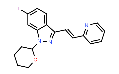 (E)-6-Iodo-3-[2-(pyridin-2-yl)ethenyl]-1-(tetrahydro-2H-pyran-2-yl)-1H-indazole
