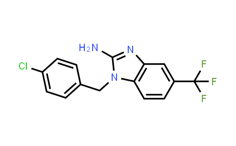 1-[(4-Chlorophenyl)Methyl]-5-(Trifluoromethyl)Benzimidazol-2-Amine