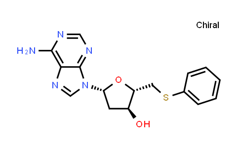 (2S,3S,5R)-5-(6-amino-9H-purin-9-yl)-2-((phenylthio)methyl)tetrahydrofuran-3-ol