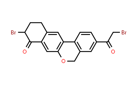 9-Bromo-3-(2-Bromo Acetyl)-10,11-Dihydro-5H-dibenzo(c,g) Chromen-8(9H)-one